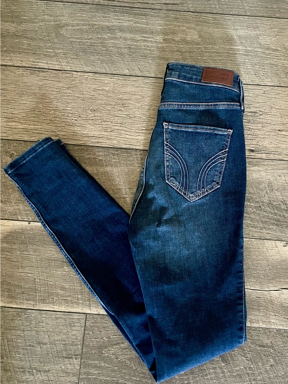 Hollister Dark Blue Women's Skinny Jeans